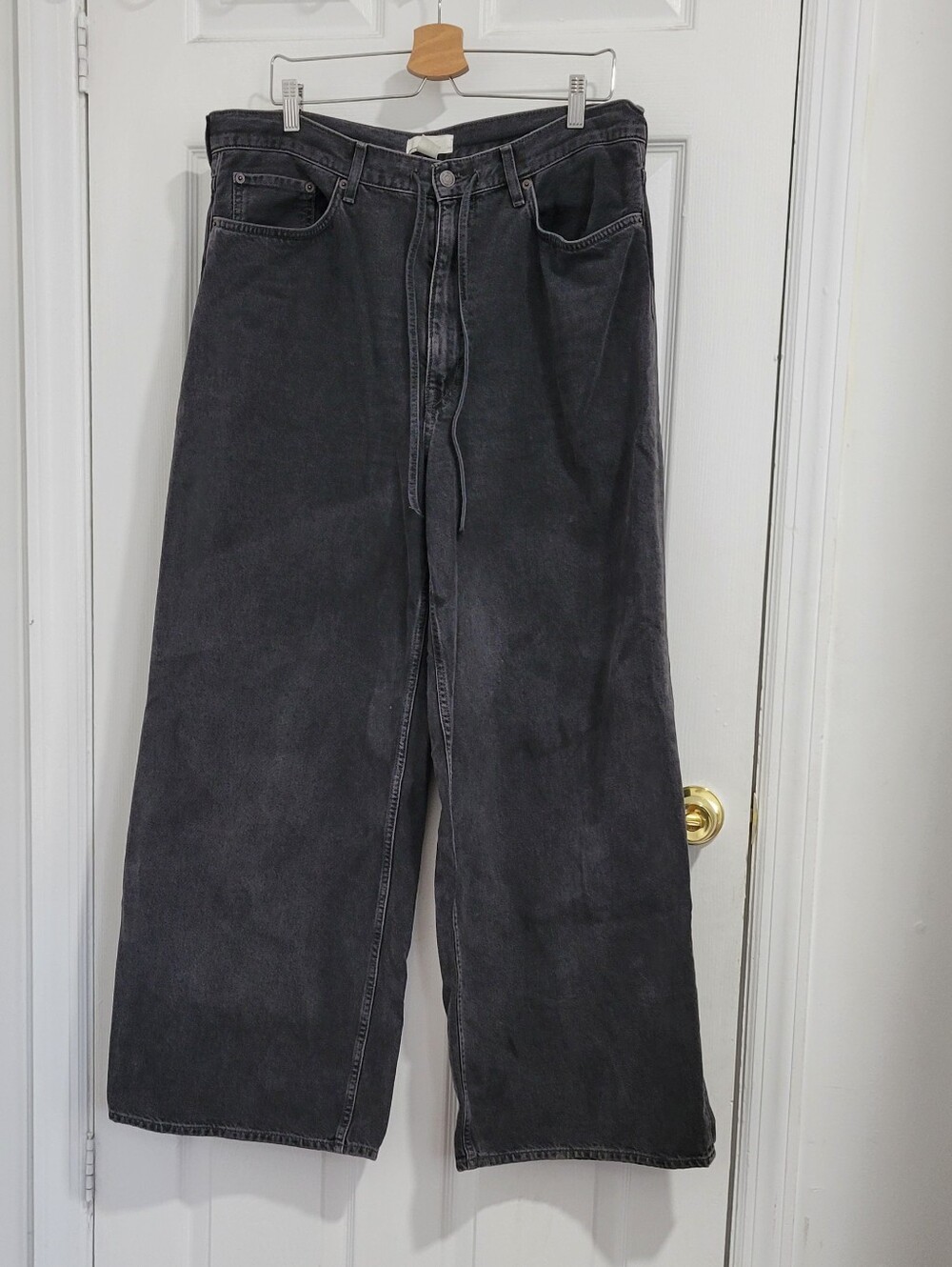 COS Charcoal Black Womens Baggy Jeans